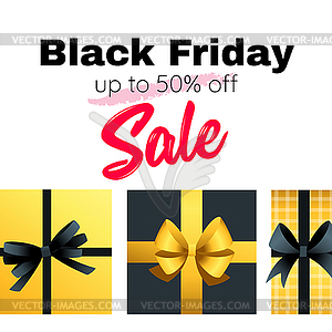 Black friday banner template - royalty-free vector image