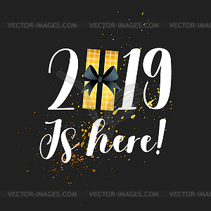 New Year and Christmas card - vector clip art