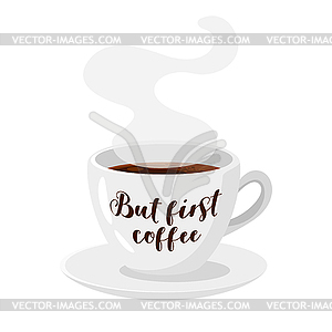 Coffee poster template for restaurant - vector clipart