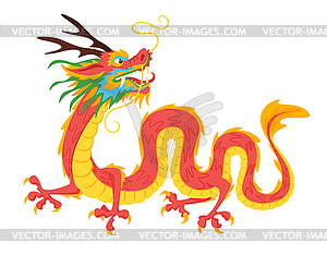 Chinese traditional dragon - vector clip art