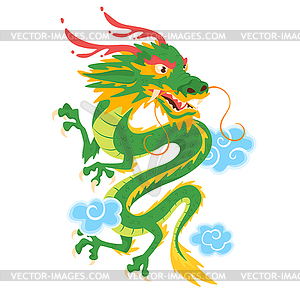 Chinese traditional dragon - vector image