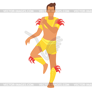 Carnival dancer silhouette - vector clipart