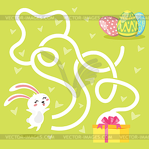 Easter board game template - vector clipart