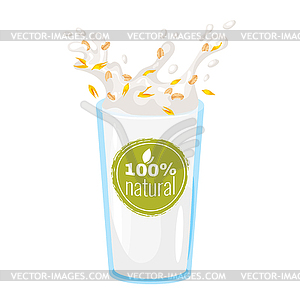 Milk icon - color vector clipart