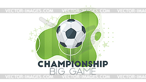 Soccer championship design element - vector clipart