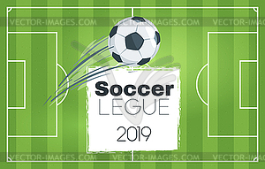Soccer championship design element - vector image
