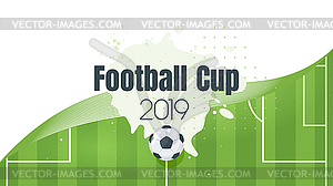 Soccer championship design element - vector clipart