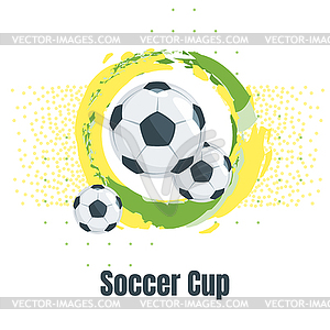 Soccer championship design element - vector clip art
