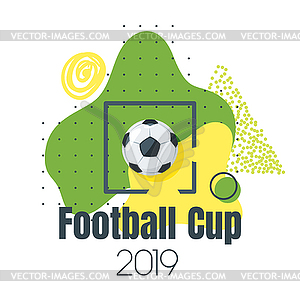 Soccer championship design element - vector clip art