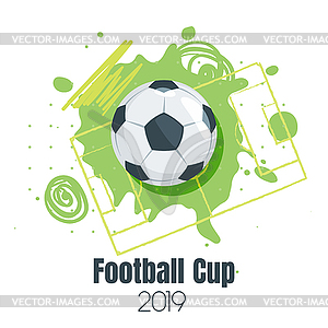 Soccer championship design element - vector image