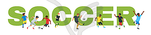 Soccer championship design element - vector image