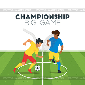 Soccer championship design element - vector clipart