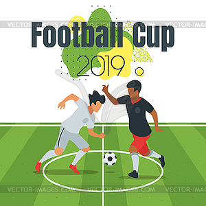 Soccer championship design element - royalty-free vector clipart