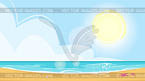 Summer season background - vector image