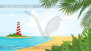 Summer season background - vector clipart