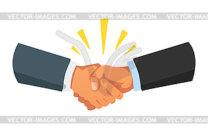 Handshake gesture - vector clip art