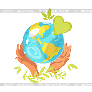 Ecology concept logo - vector image