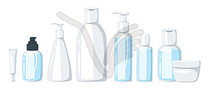 Cosmetic care product in bottle - vector clip art