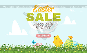 Happy Easter design template - vector image