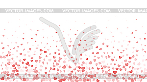 Valentine day border design template - color vector clipart