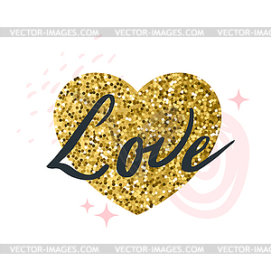 Valentine day design template - vector clip art