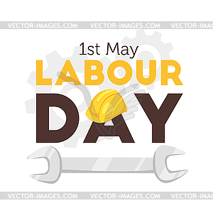 Labour day design template - vector clipart / vector image