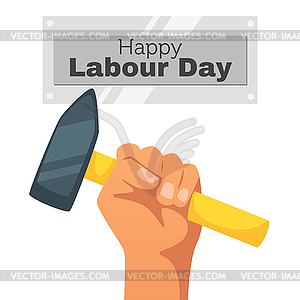 Labour day design template - vector image