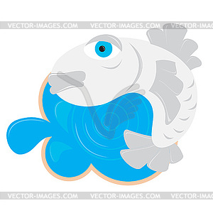 Серебряные рыбы - иллюстрация в векторе