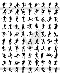 Football players - vector clip art