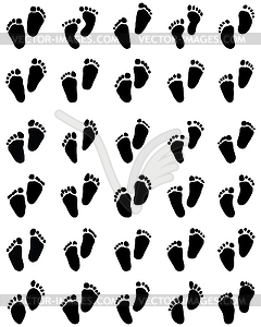 baby footprint vector