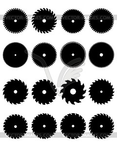 Circular saw blades - vector image