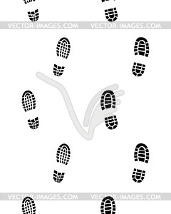 Prints of shoes - vector clip art