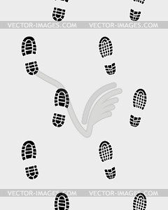 Prints of shoes - vector EPS clipart