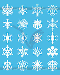 Set of snowflakes - vector clipart