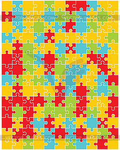 Иллюстрация красочной головоломки - векторизованное изображение клипарта