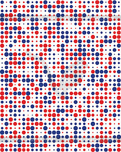 Pattern with colorful dots - vector image