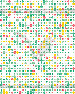 Pattern with colorful dots - vector clipart