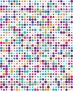 Pattern with colorful dots - vector clipart