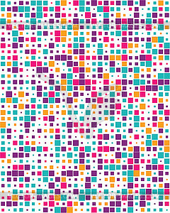 Colorful squares, Seamless - vector clip art