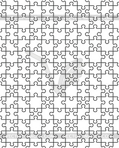 White puzzle, seamless - royalty-free vector clipart