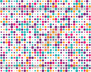 Разноцветные круги, бесшовные - изображение в векторном виде