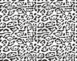 Seamless leopard pattern - vector image