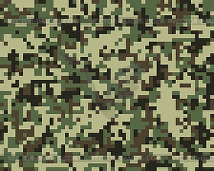 Seamless digital camouflage  - vector EPS clipart