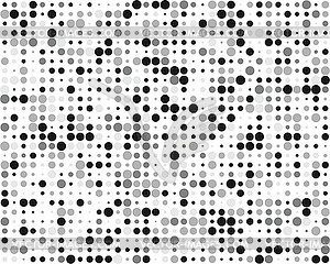 Gray circles, seamless - vector clip art