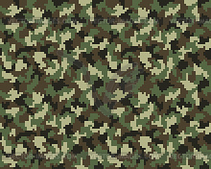 Digital camouflage, seamless pattern - vector image