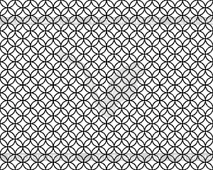 Black circles, Seamless pattern - vector clip art