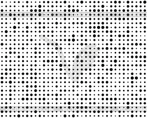 Black circles, seamless pattern - vector clipart