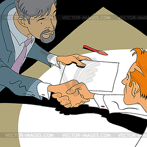 Handshake business deal - vector image