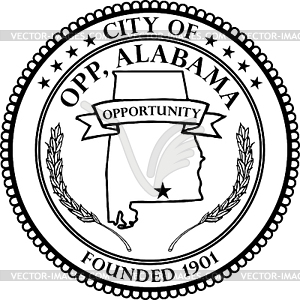 Opp Alabama Seal - vector clipart