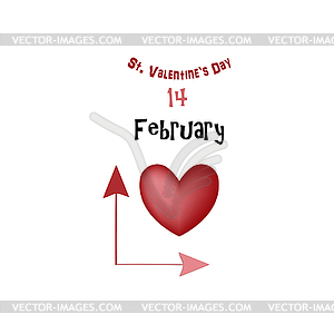 St. Valentine`s Day - vector image